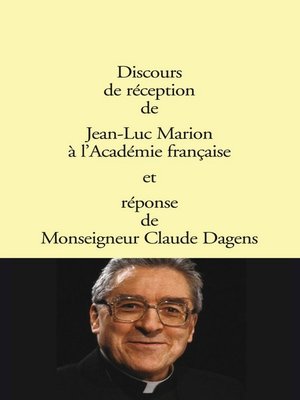 cover image of Discours de réception à l'Académie française